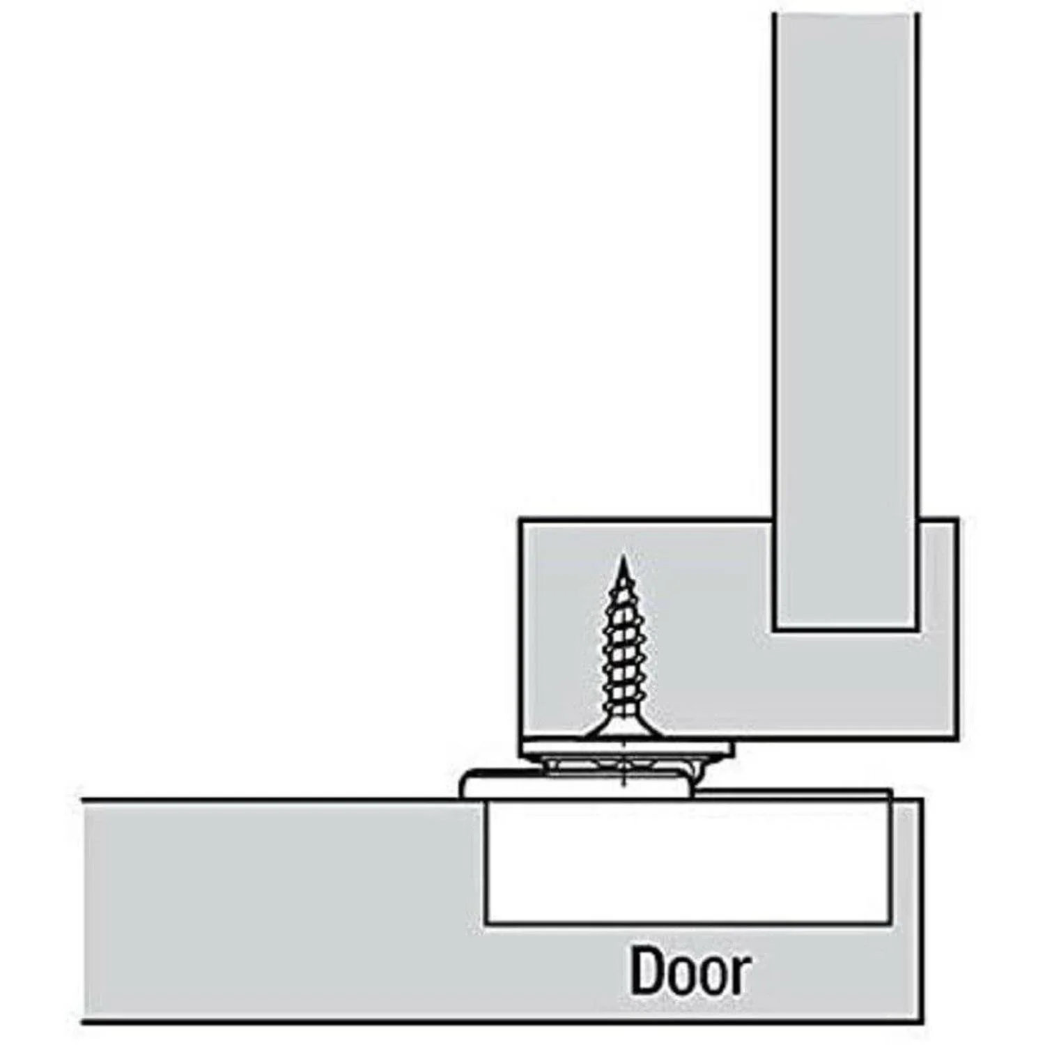 Blum 38B Compact Sprung Hinge 107° Face Fix 38B355AF - Image 3
