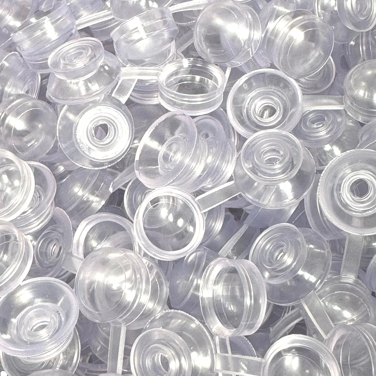 Corrugated Roofing Screw Strap Caps Clear Plastic (1000 Pack) - Image 3