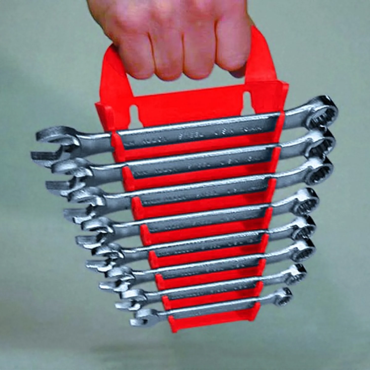 Ernst 5088 15 Tool Gripper Spanner/Wrench Organiser Red - Image 4