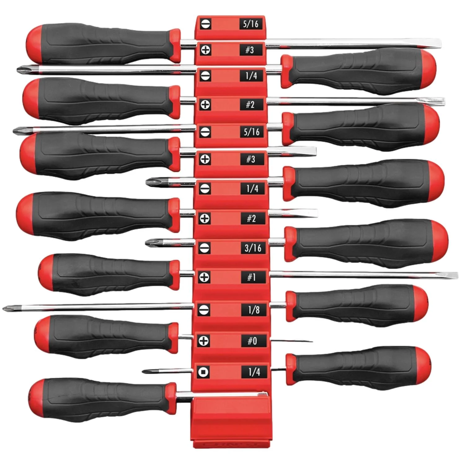 Ernst 5601M Screwdriver Pro 13 Tool Magnetic Storage Organiser Red - Image 4