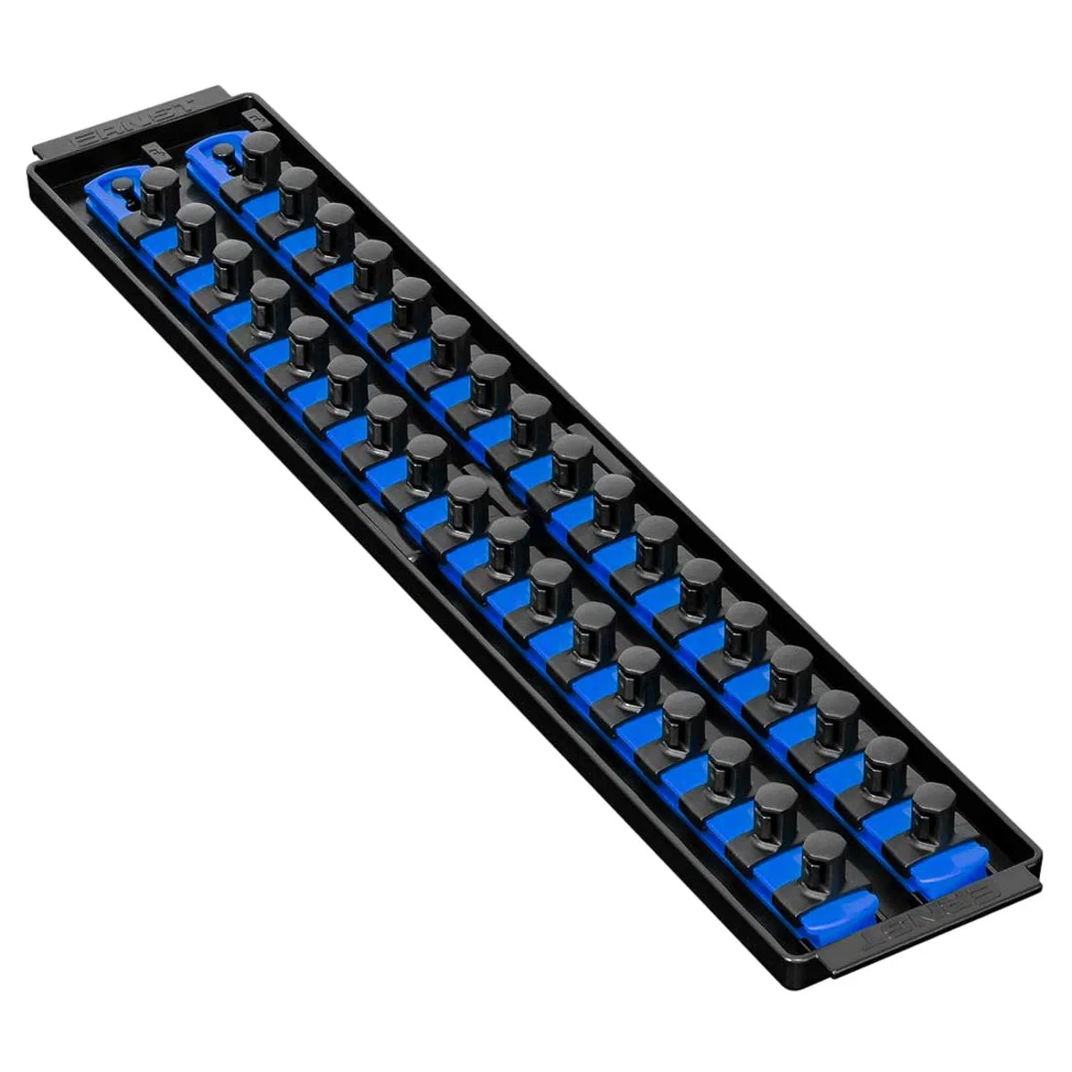 Ernst 8457 1/2" Socket Boss Storage Organiser 2-Rail Twist Lock 18" Blue