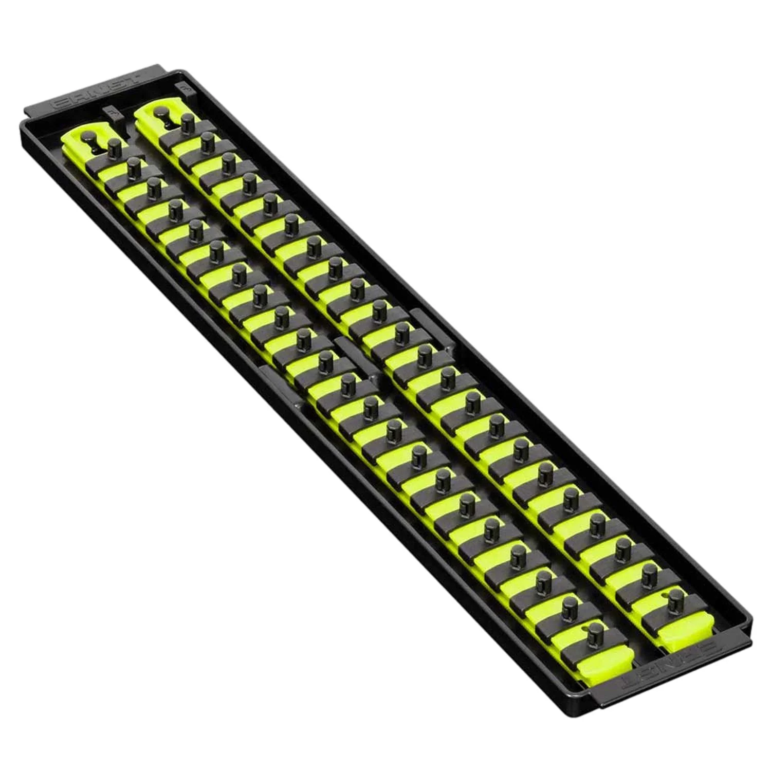 Ernst 8461HV 1/4" Socket Boss Storage Organiser 2-Rail Twist Lock 18" Hi-Viz