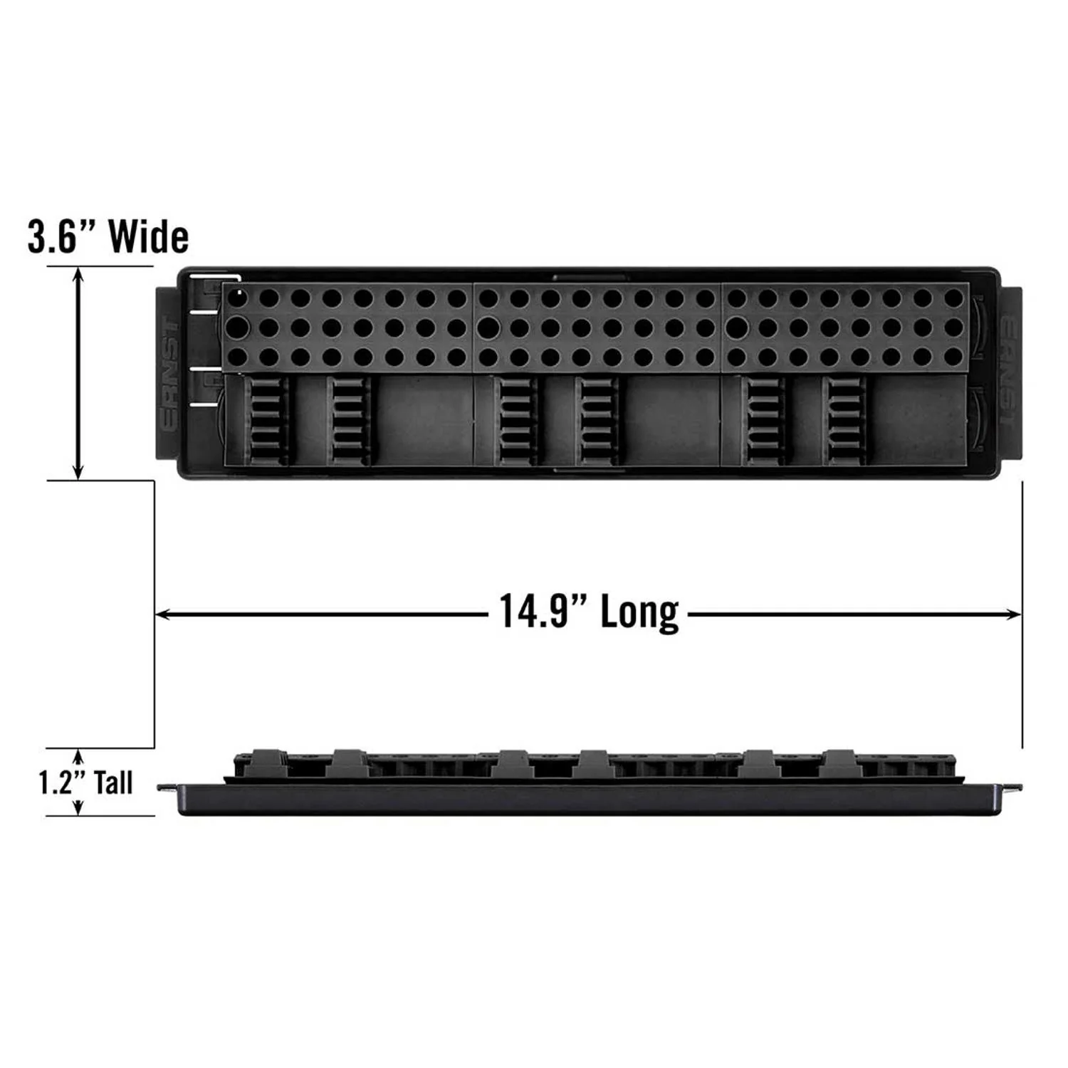 Ernst 5710 90 Tool Screwdriver & Socket Bit Boss Organiser Storage Black - Image 2