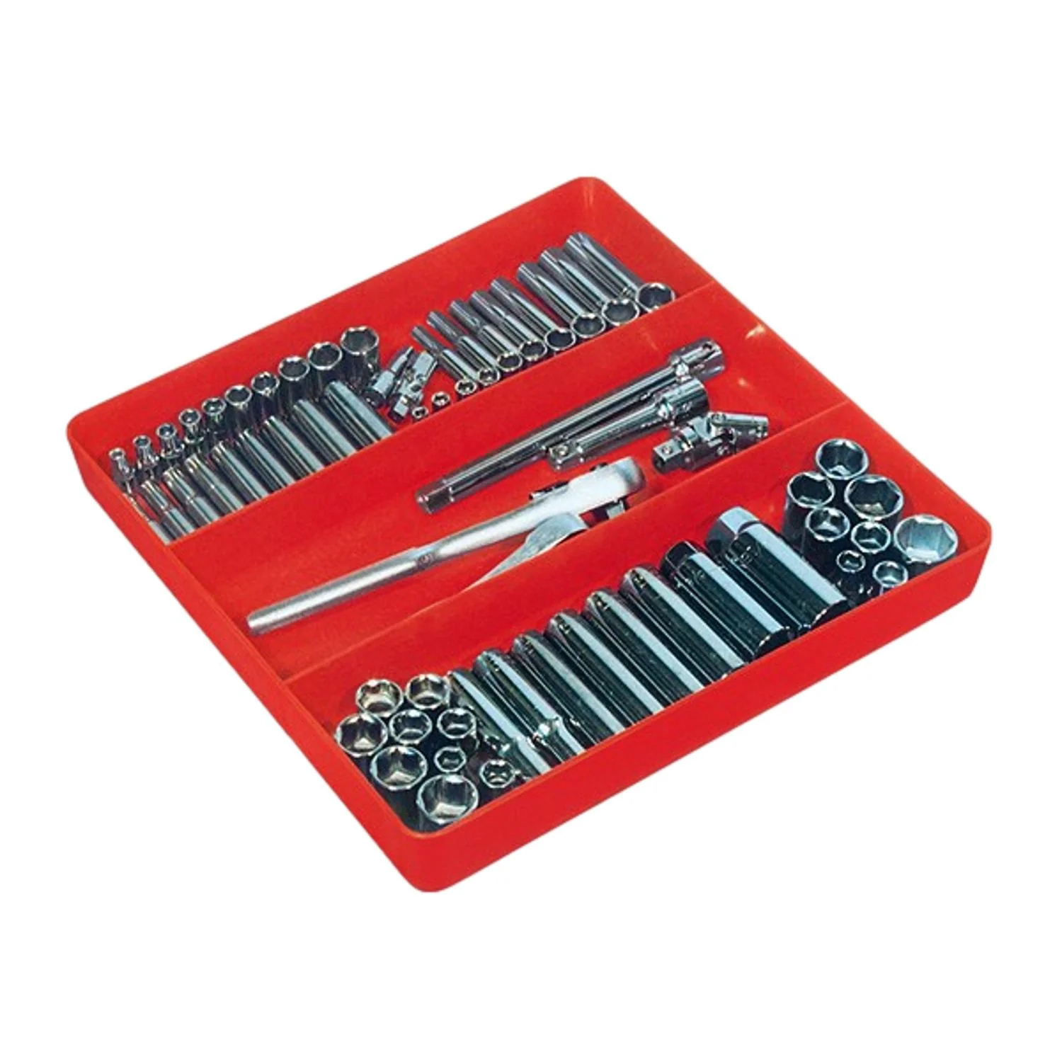 Ernst 5020 Tool Organiser Tray Red 3 Compartments - Image 3