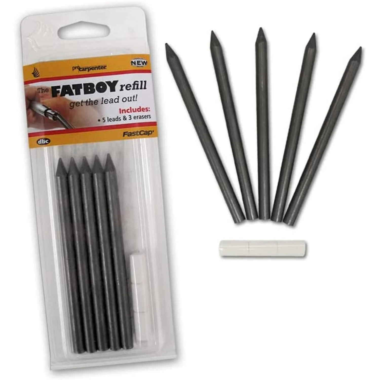 FastCap Fatboy Pencil Refill 5 Pack - Image 4