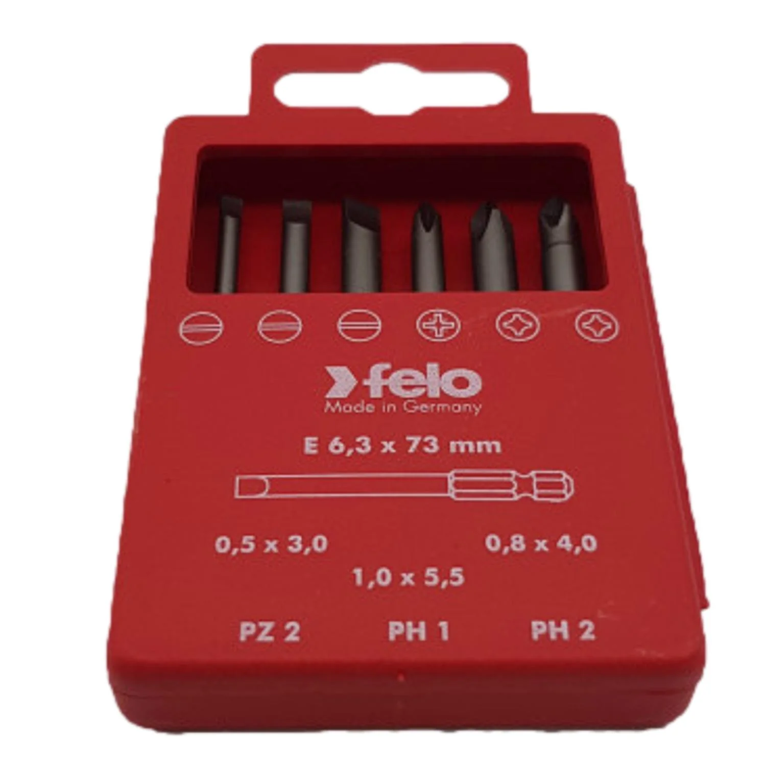 Felo Bit Box Pro E 6,3 X 70 SL/PZ/PH 6 Piece Set - Image 3