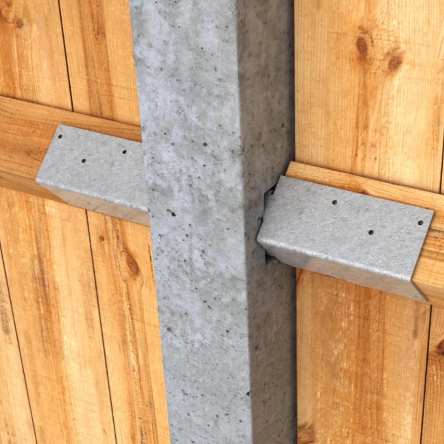 Fence Mortice Arris Rail Bracket  200x62x62mm (20 Pack) - Image 3