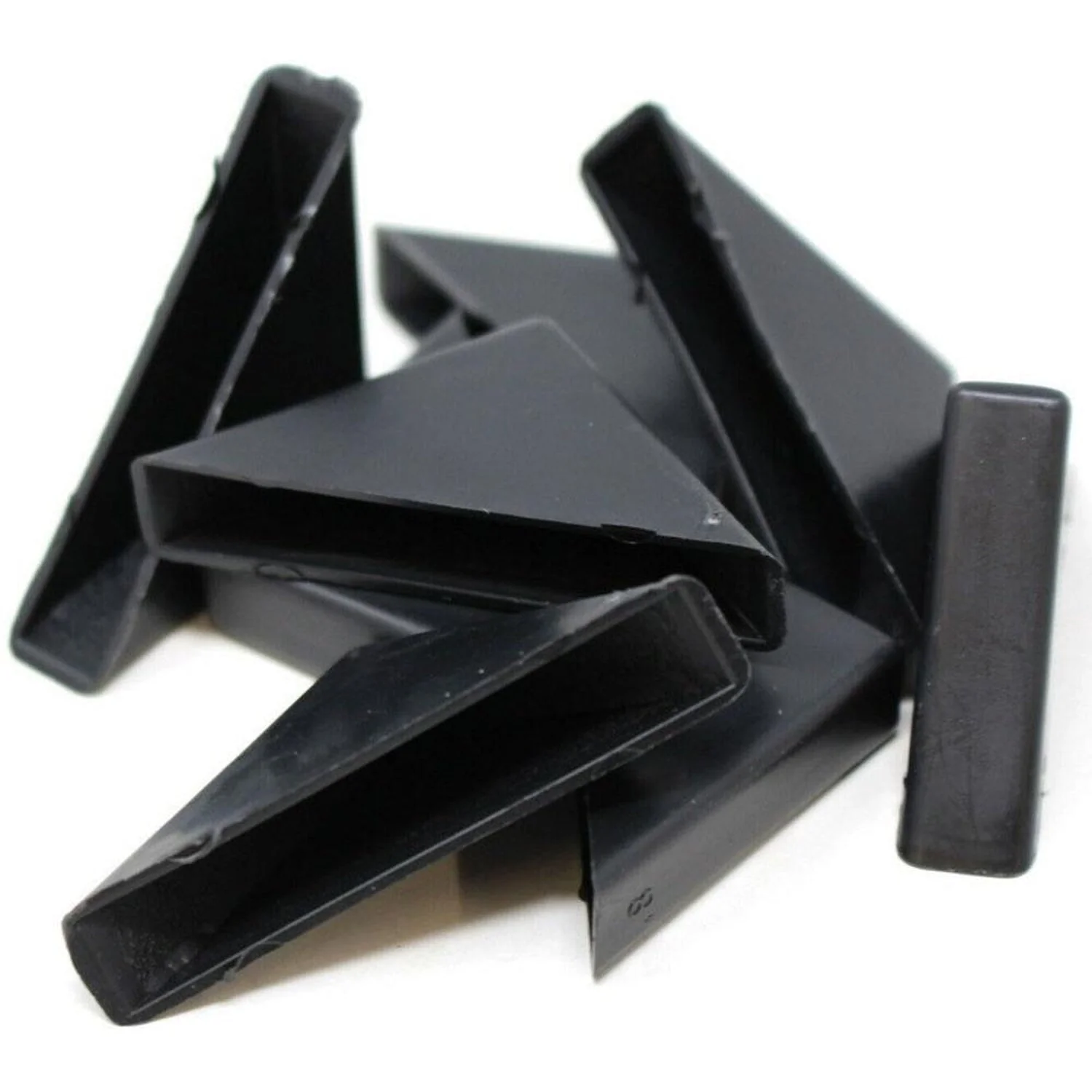 Taskar Black Plastic Glass Corner Protectors 8mm (20 Pack) - Image 3