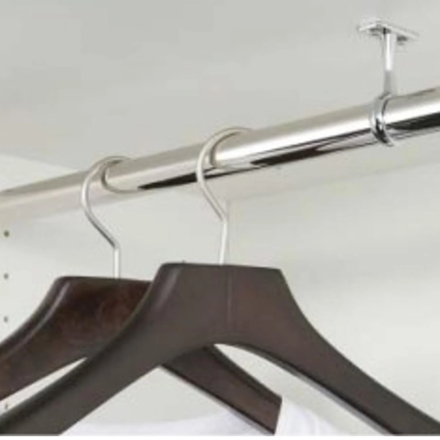 Hafele 25mm Wardrobe Rail Centre Support Chrome - Image 3