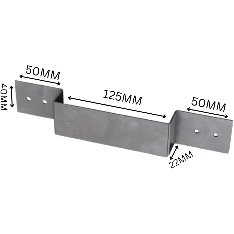 Heavy Duty Fence Panel Security Bracket Anti-Rattle (2 Pack) - Image 3