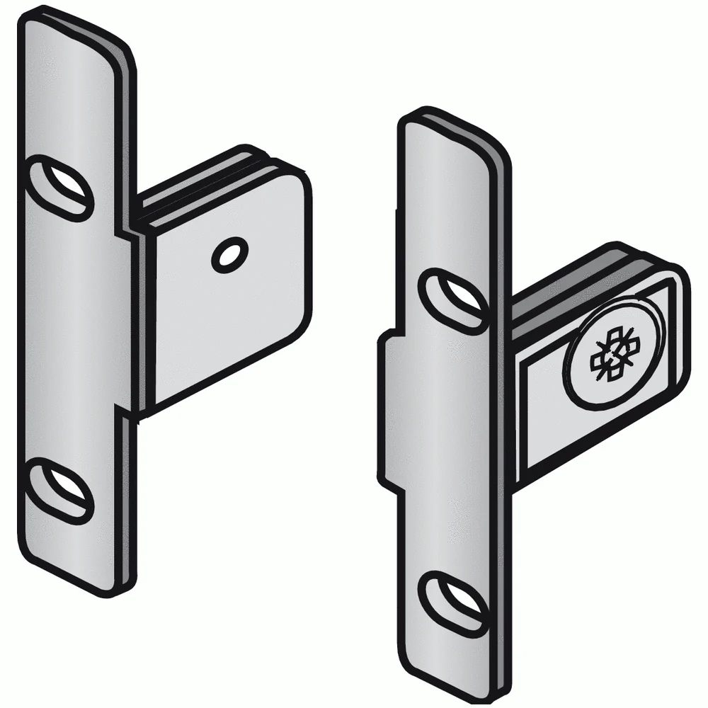 Hettich 79174 Multitech Front Drawer Bracket Connector 54mm (Pair) - Image 2