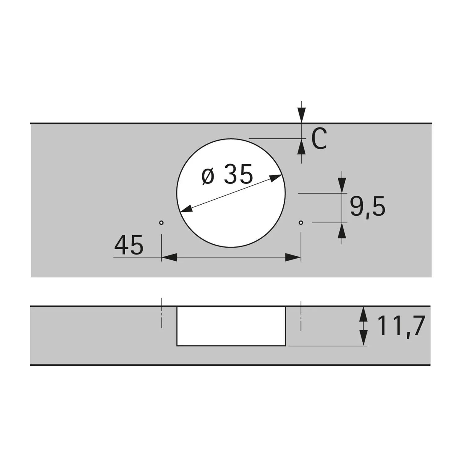 Hettich Sensys 8657i 165° Soft Close Wide Angle Overlay Hinge 9099560 - Image 3