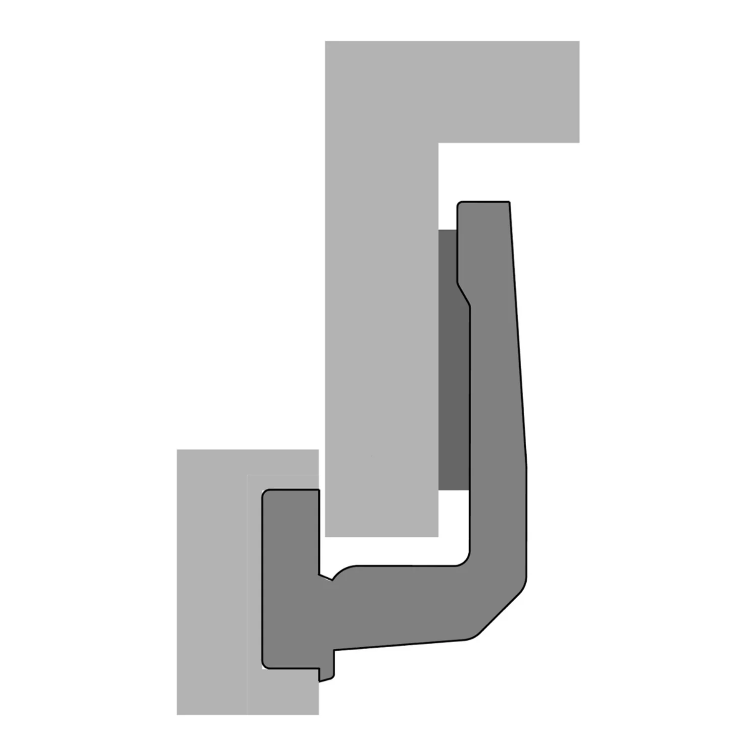 Hettich Intermat 9936 W90 95˚ Angle Overlay Hinge 9044844 - Image 3