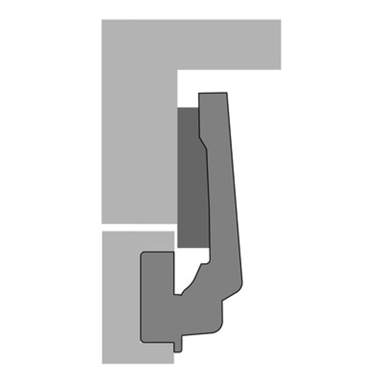 Hettich Intermat 9936 W90 95˚ Angle Inset Hinge 77708 & Mount 9075005 (2 Pack) - Image 6