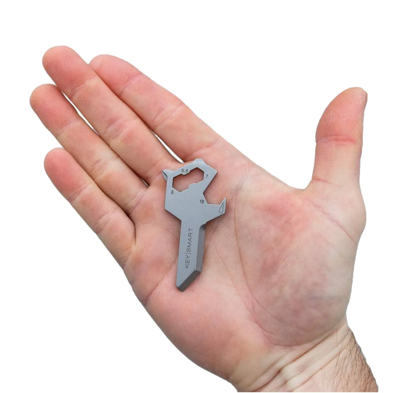 KeySmart Alltul Multi-tool Wolf for Keyring & Wallet Stainless Steel - Image 6