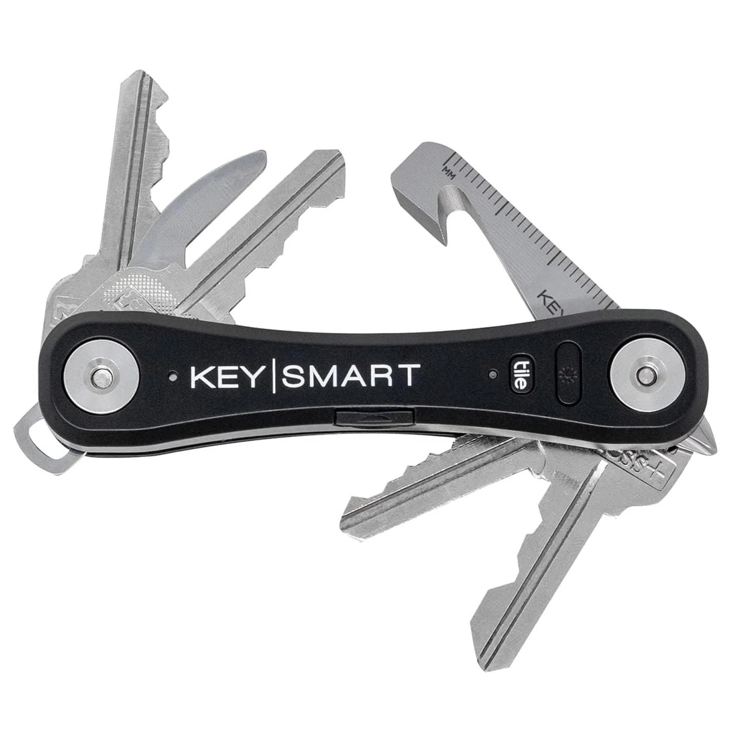KeySmart Multi-Tool 5-in-1 Keyring Tool Stainless Steel - Image 3