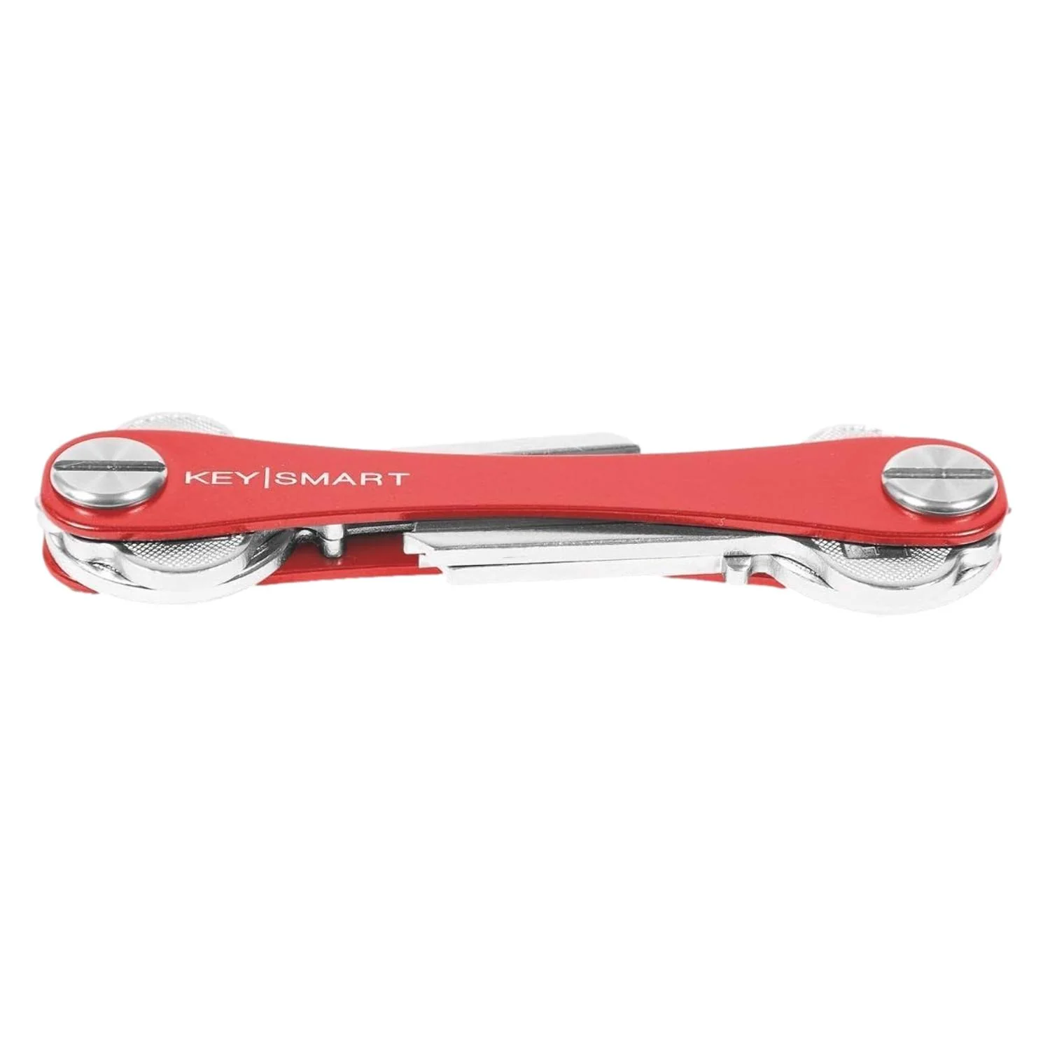 KeySmart Original Compact Keyring Key Holder Red - Image 4