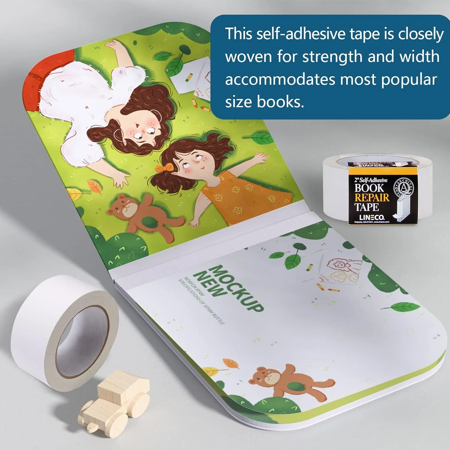 Lineco Book Repair Tape 5cm x 4.5m Self Adhesive White - Image 7