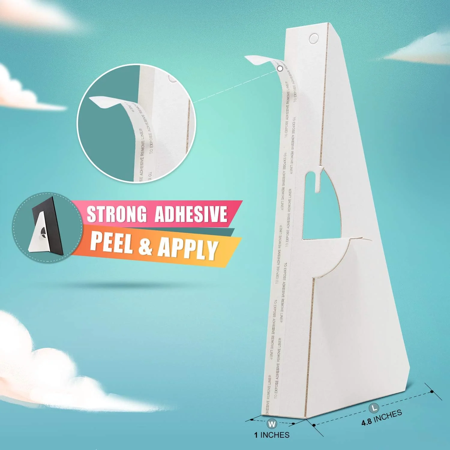 Lineco Easel Back Self Adhesive White 12" (30.4cm) 25 Pack - Image 3