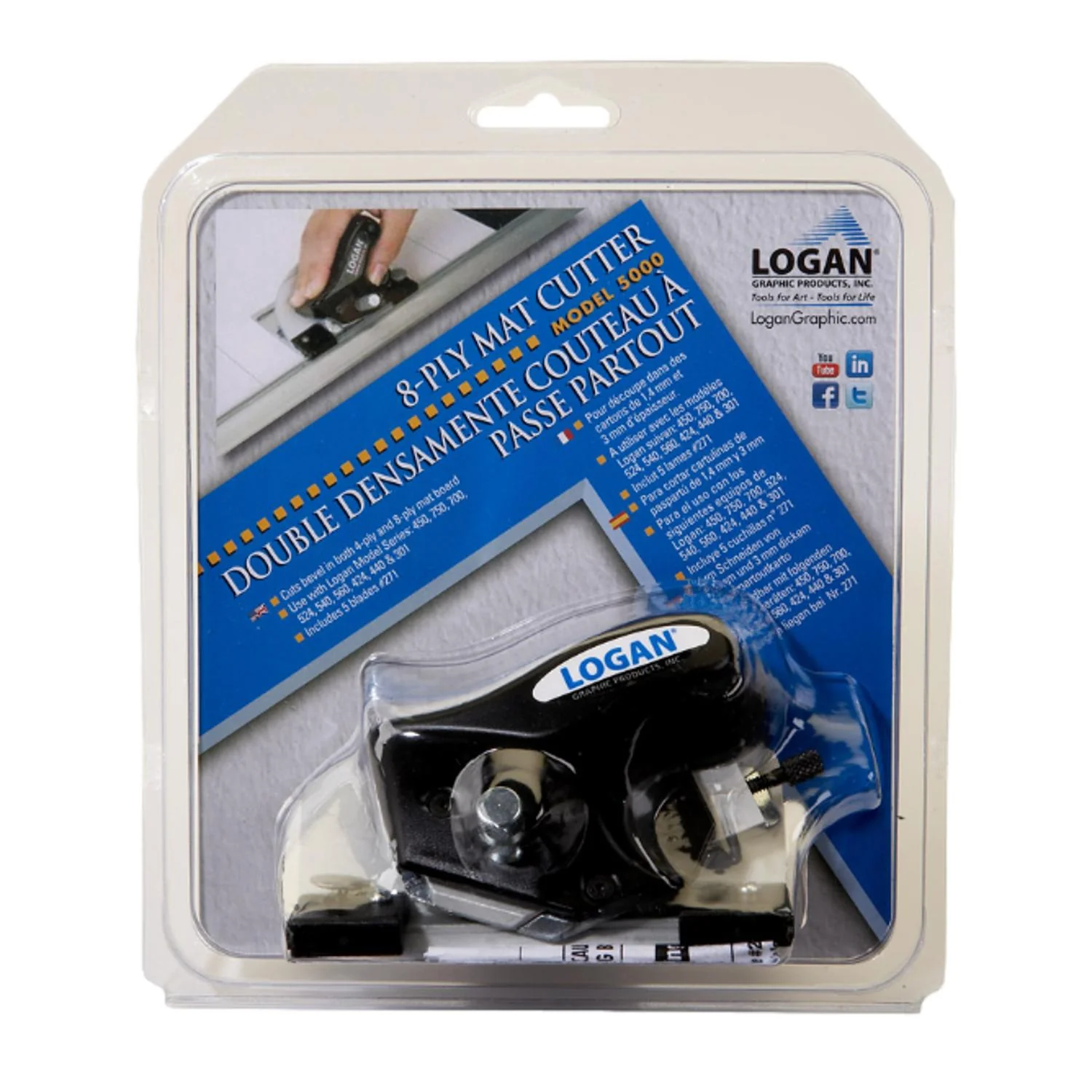 Logan 5000 Hand Bevel Mount Cutter - Image 4
