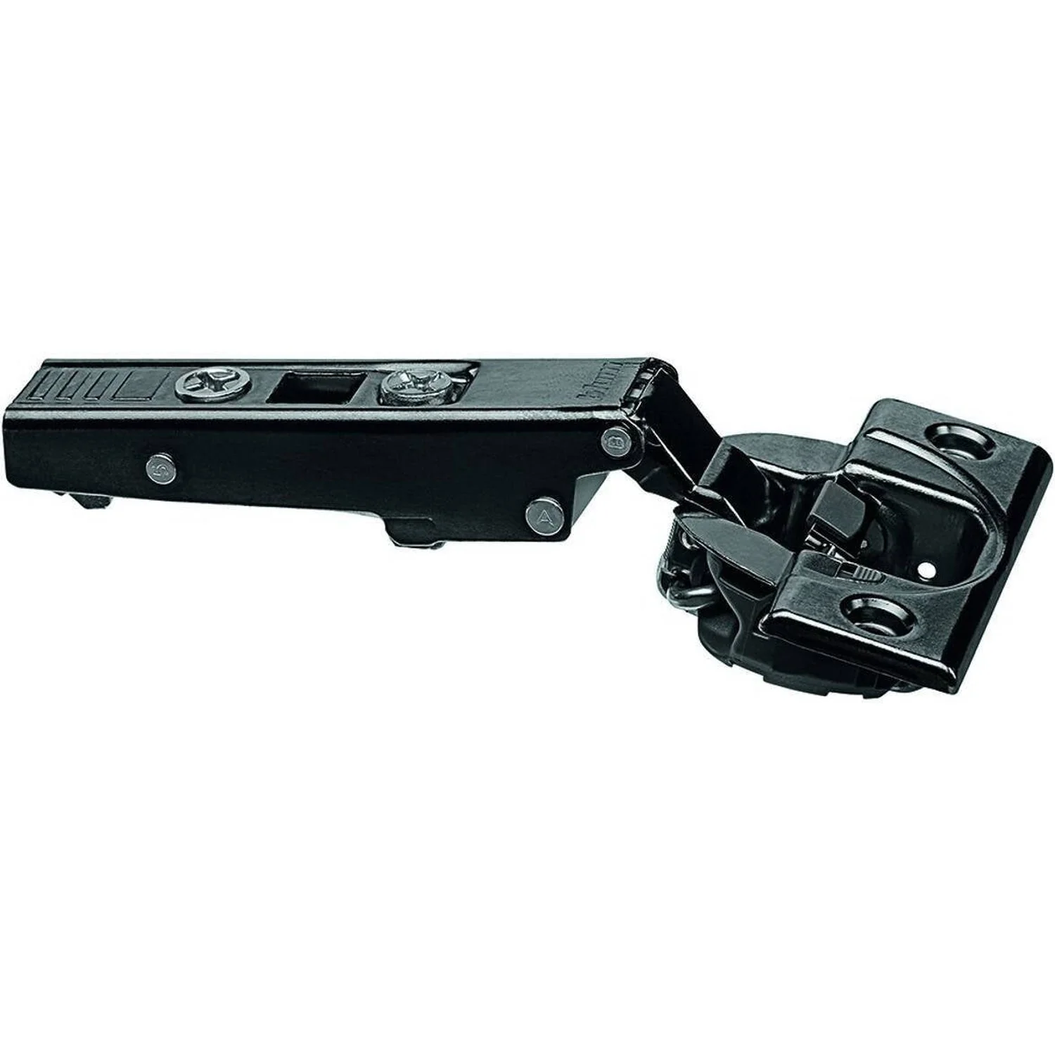 Blum 71B3550 110° Soft Close Overlay Hinge & Mounting Plate Onyx Black (2 Pack) - Image 3