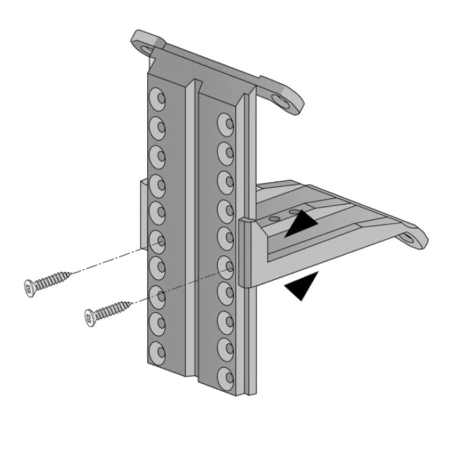 Taskar Sloping Ceiling Adapter Brackets For Sloped Wardrobe/Fascia Boards (Pair) - Image 3