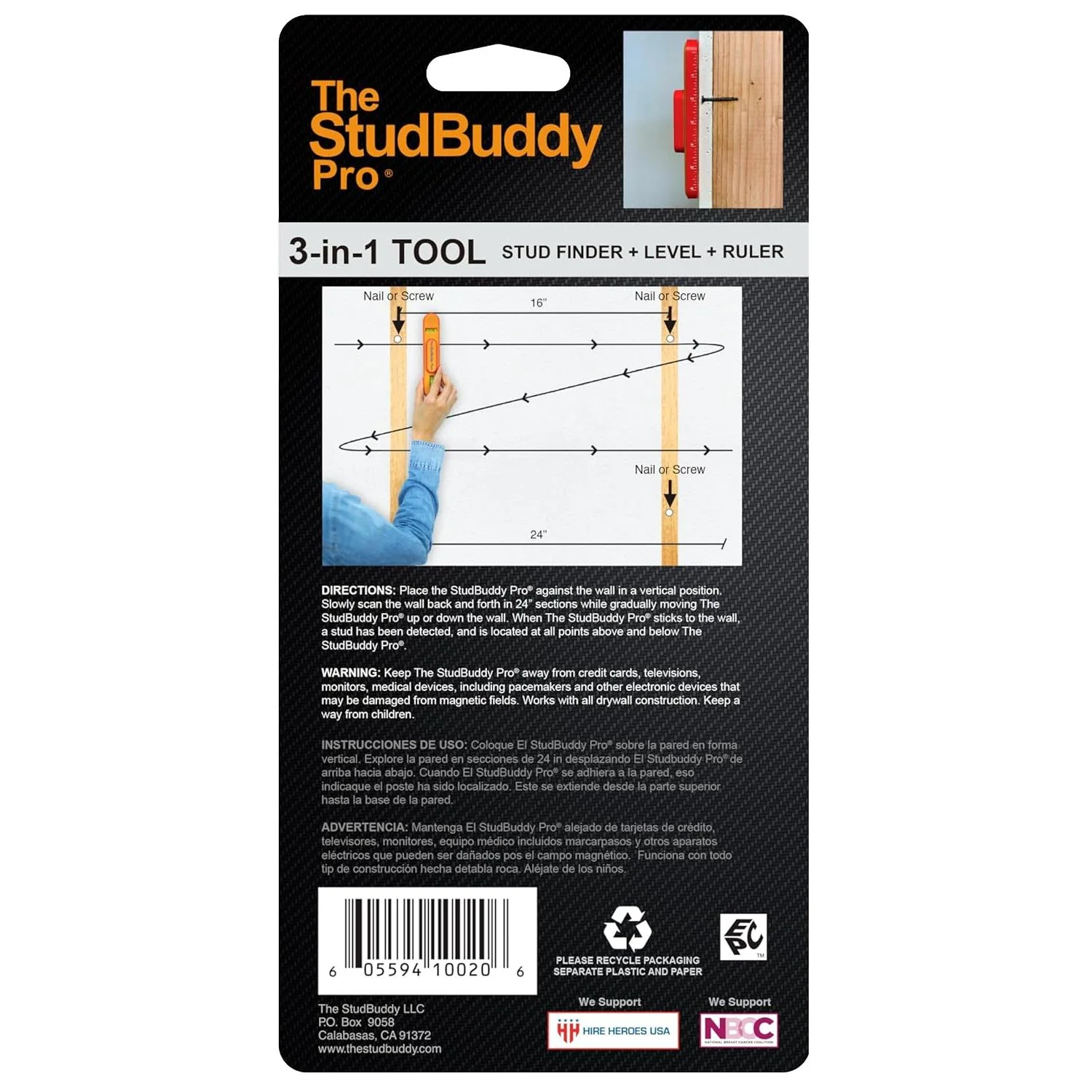 The StudBuddy Pro Magnetic Stud Finder & Spirit Level - Image 4