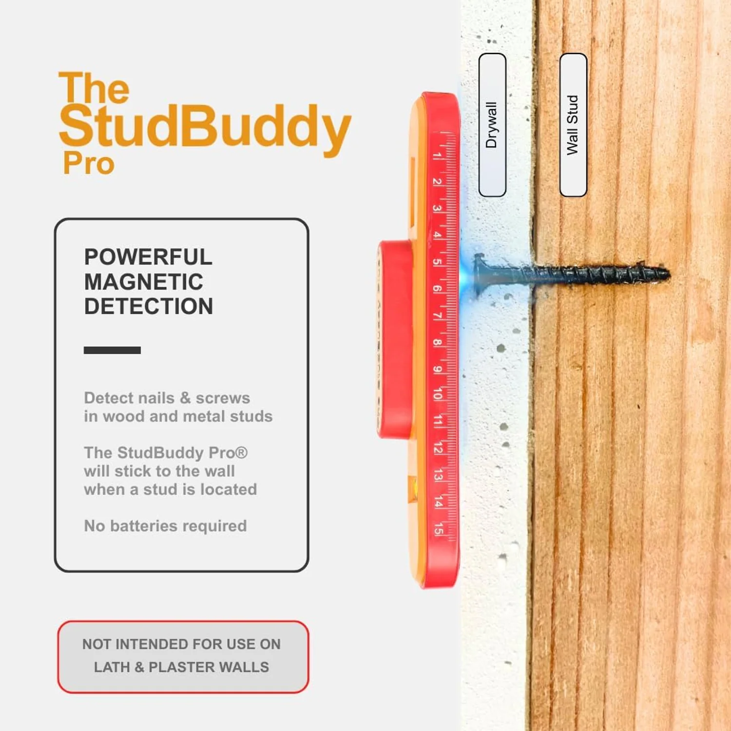The StudBuddy Pro Magnetic Stud Finder & Spirit Level - Image 6