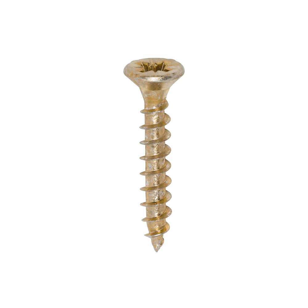 TimCo 4.0 x 25mm Yellow Wood Screw Pozi CS (200 Pack) - Image 2