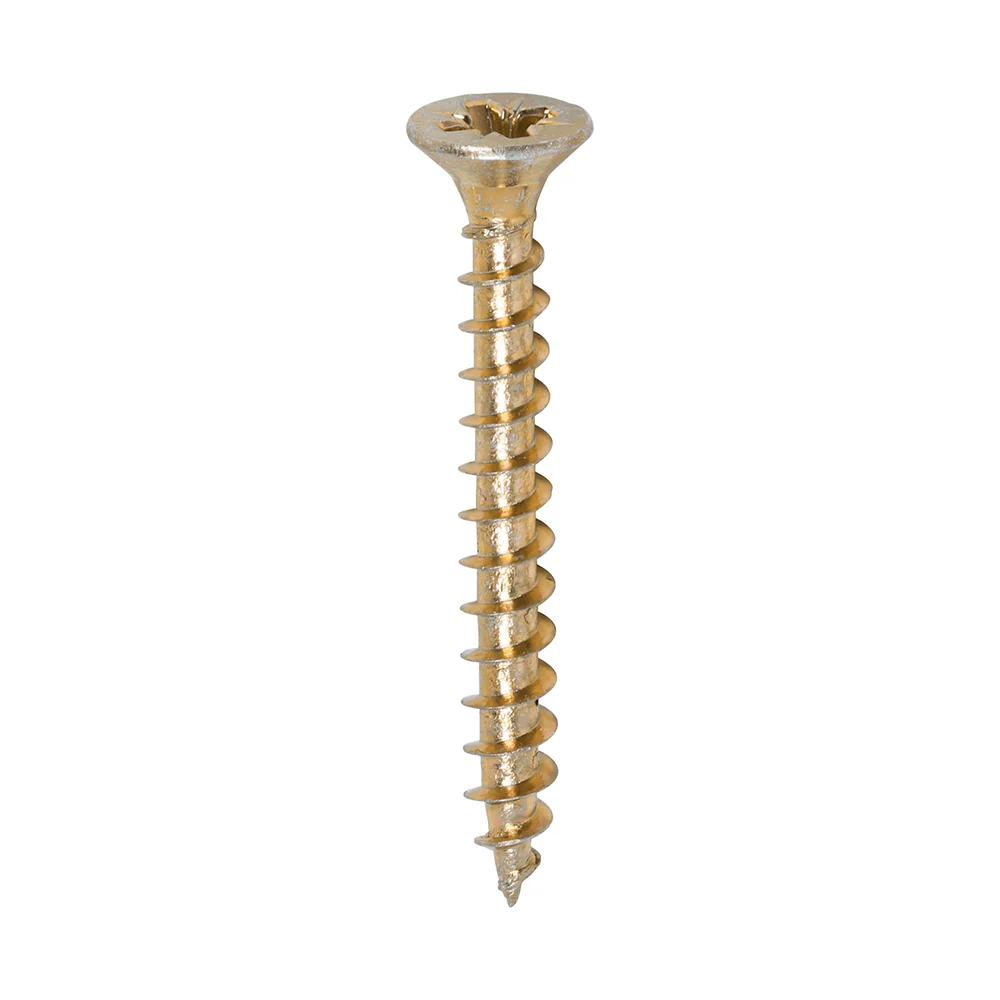 TimCo 4.0 x 35mm Yellow Wood Screw Pozi CS (200 Pack) - Image 2