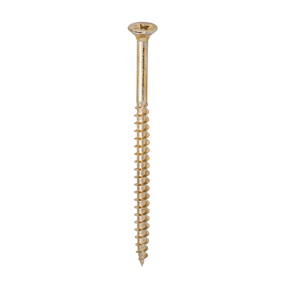 TimCo 6.0 x 100mm Yellow Wood Screw Pozi CS (100 Pack) - Image 2