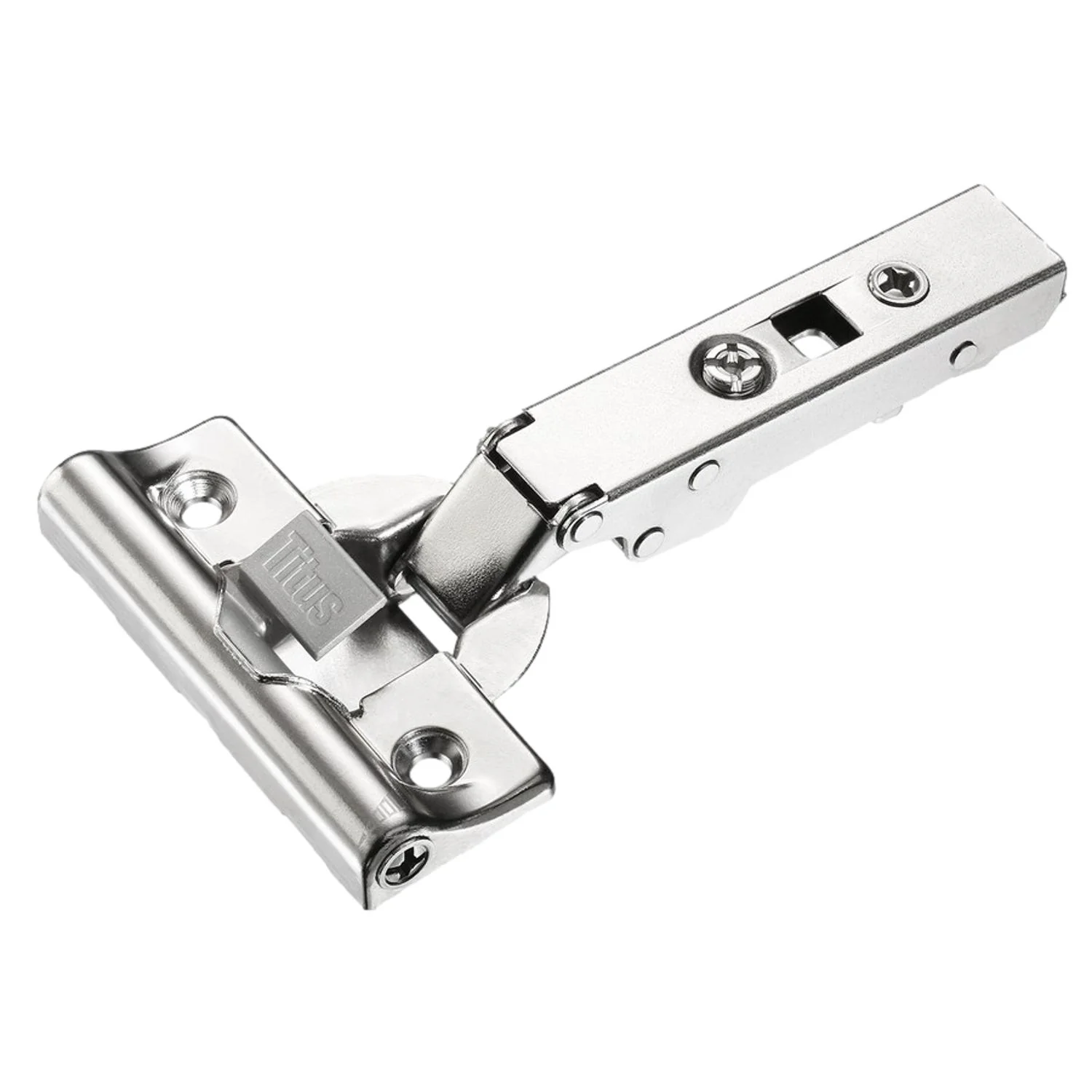 Titus T-Type 110° Full Overlay Hinge Soft Close & Plates (2 Pack) - Image 3