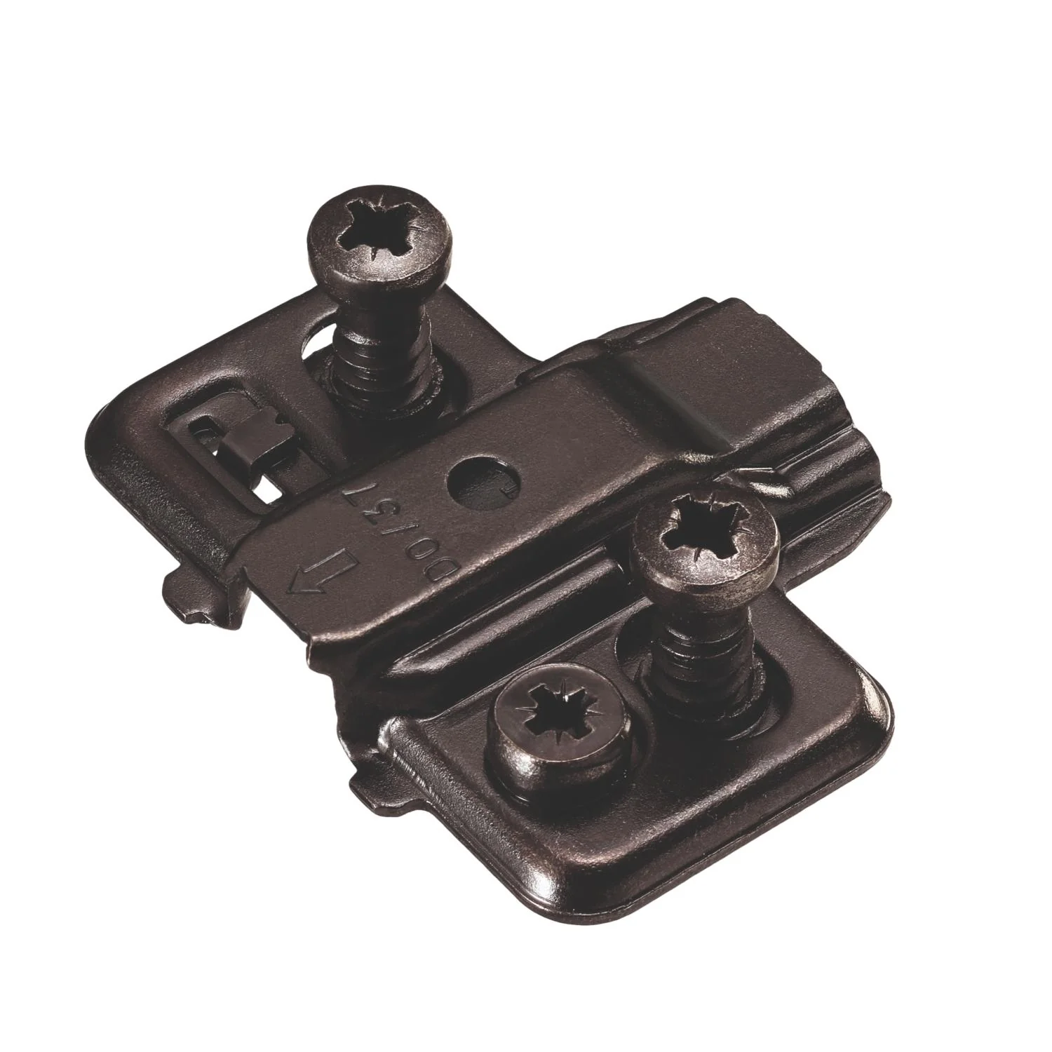 Titus T-Type 170° Black Soft Close Full Overlay Hinges & Mounting Plates (2 Pack) - Image 3
