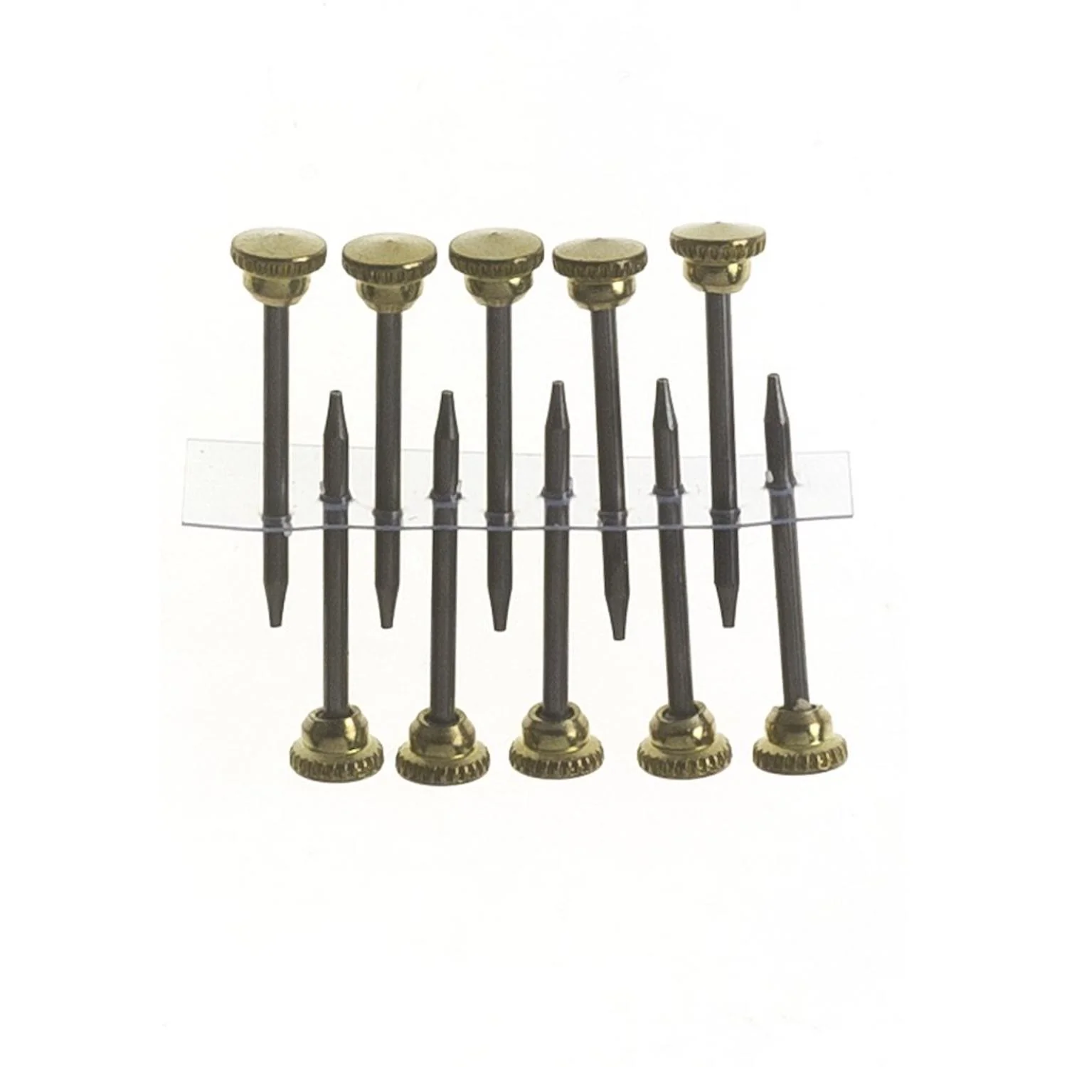 X-Hooks No.1 Small Brass Plated Picture Hooks (50 Pack) - Image 3